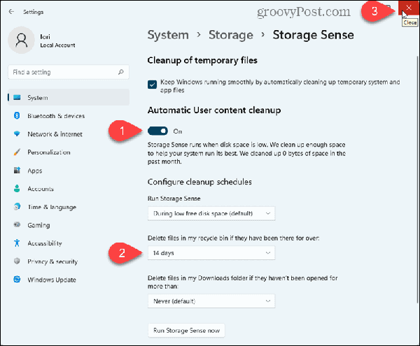 02-delete-files-in-my-recycle-bin-drop-down