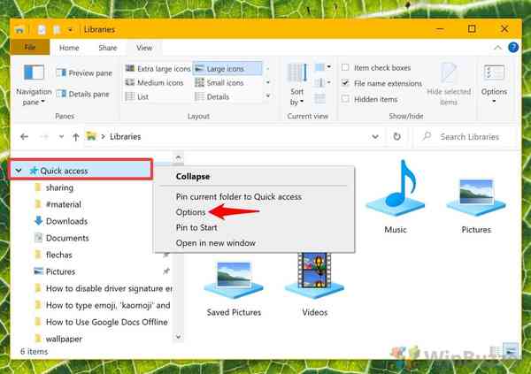05.1-Windows-10-File-Explorer-Quick-Access-Options