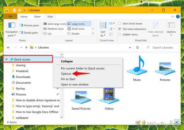 05.1-Windows-10-File-Explorer-Quick-Access-Options 05.1-Windows-10-File-Explorer-Quick-Access-Options