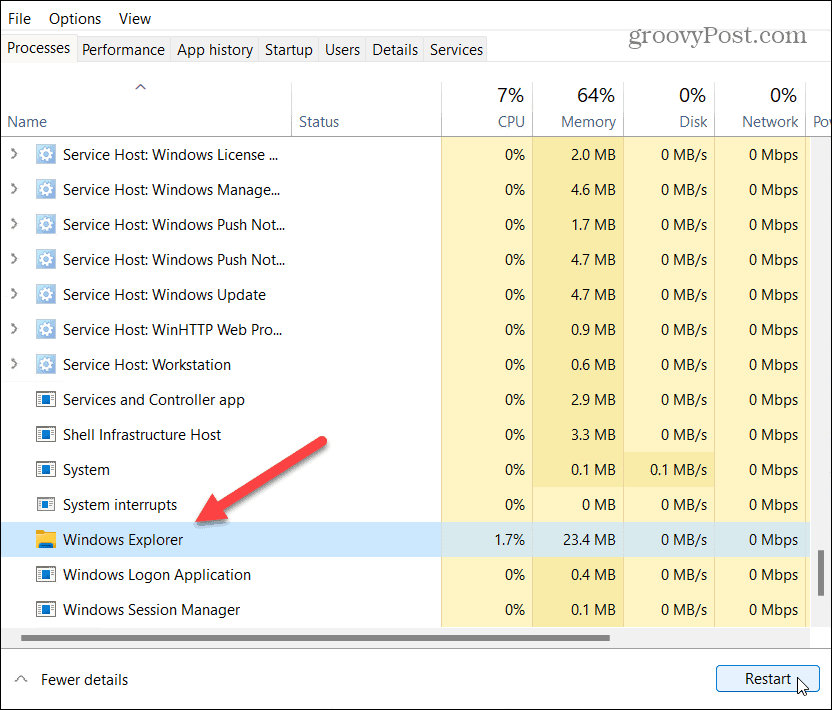 2-restart-windows-explorer-task-manager