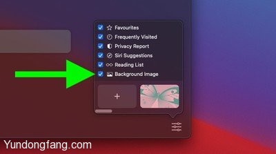 3safari-start-page-customize-wallpaper