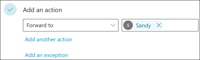 AddedAction-OutlookAutoForwardWeb