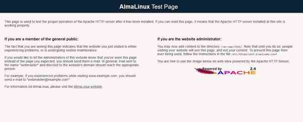 Apache-AlmaLinux Apache-AlmaLinux
