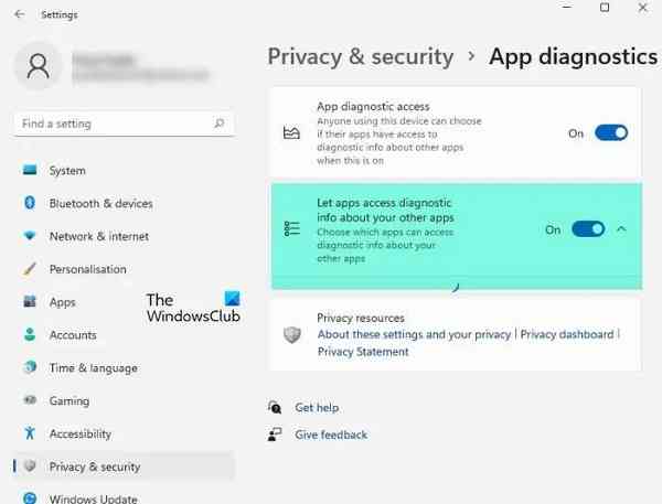App-diagnostic-specific-app