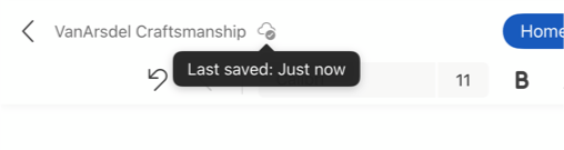 AutoSave-indicator