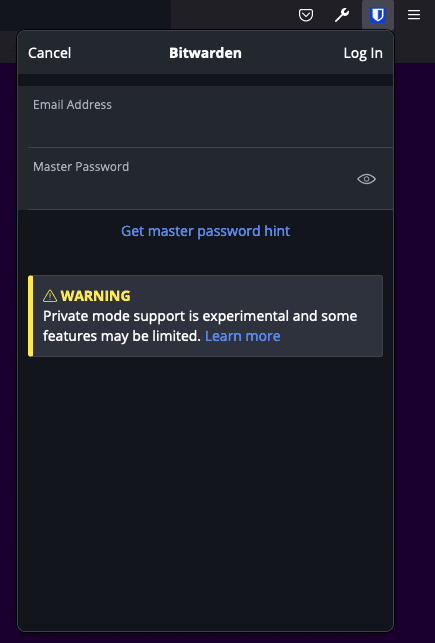Bitwarden-private-windows-in-Firefox