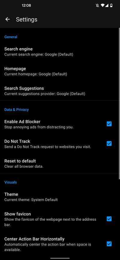 Browservio-options