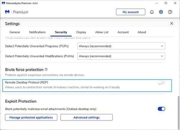 Brute-Force-Protection-Remote-Desktop-Protocol-Setting-in-Malwarbytes