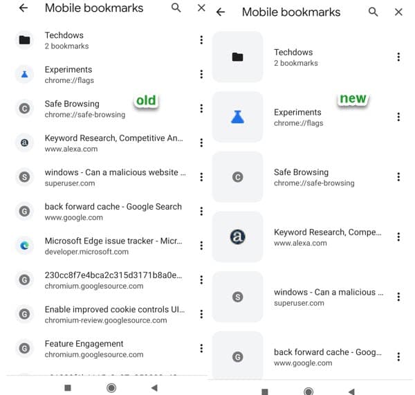 Chrome-Android-bookmarks-with-visual-refresh