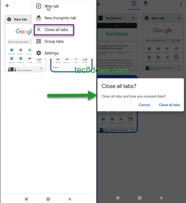 Chrome-android-close-all-tabs-warning