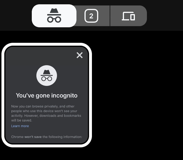 Chrome-iOS-Active-Incognito-Tabs