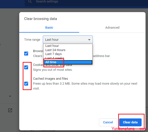 Clear-browsing-data-for-Google-Chrome
