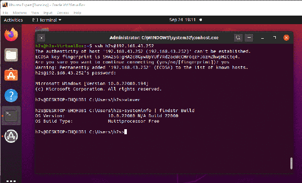 Connect-to-Windows-SSh-Server