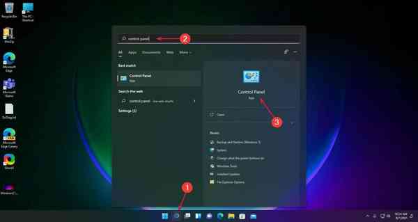 Control-panel-start-Windows11
