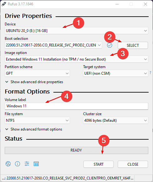 Create-Windows-11-bootable-USB-bypass-TPM-and-secure-boot
