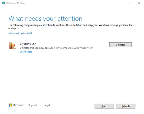 CryptoProCSPsafeguardholdmessage