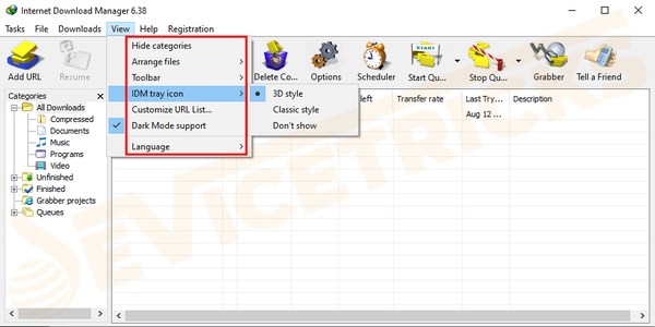 Customizable-Interface-IDM