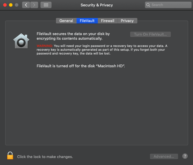 Disable-FileVualt