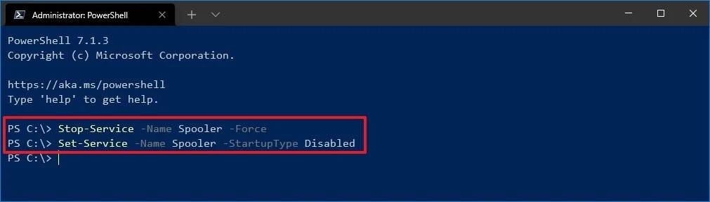 Disable-PrintSpooler-Win-10