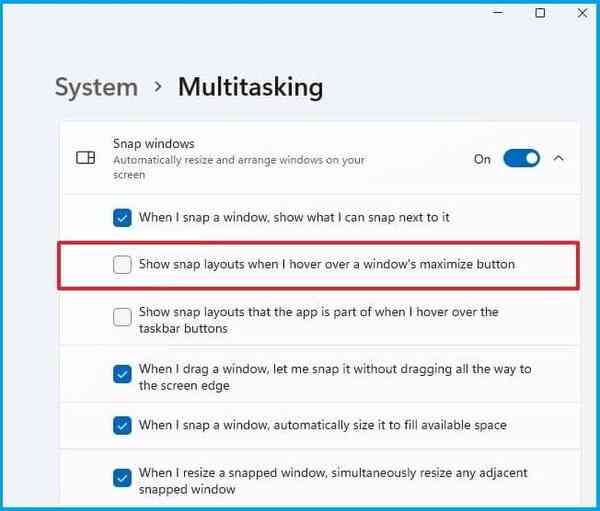 Disable-Snap-layouts-in-Windows-11