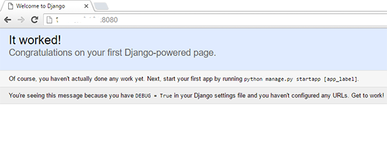 Django-installation