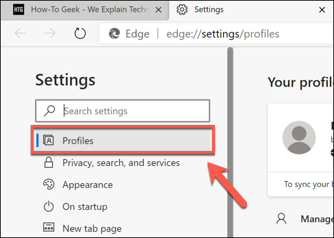 Edge-Settings-Profiles-Tab