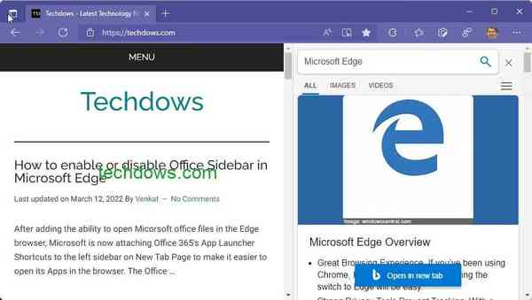 Edge-Sidebar-Search