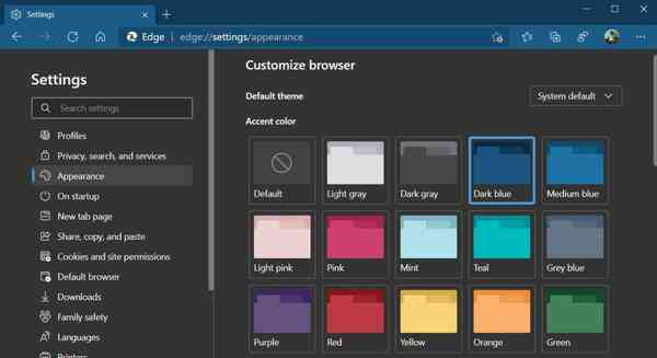 Edge-custom-colour-themes