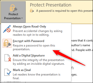 Encrypt-with-password-option