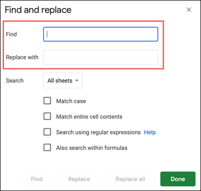 EnterFindReplace-GoogleSheetsUpdateData