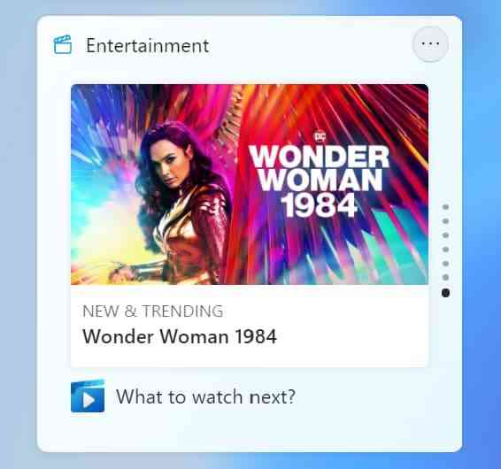 Entertainment-Widget