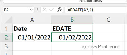 Excel-EDATE-Result