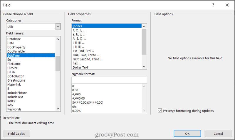 Field-WordHeaderFooter