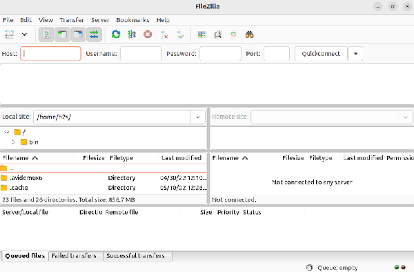 FileZilla-Client-Ubuntu