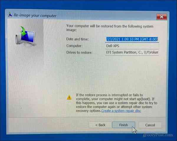 Finish-re-image-your-computer