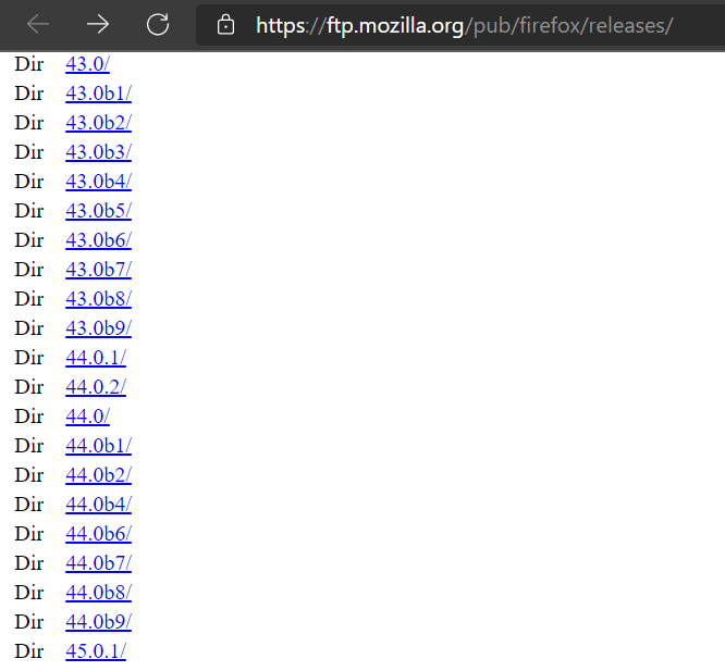 Firefox-Release-Directory-Official-Site