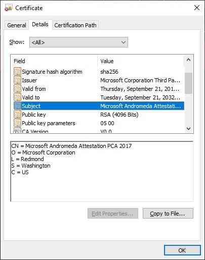 Firmware-certificate