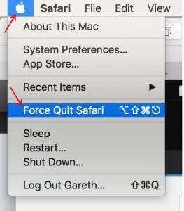 Force-Quit-Safari-Option-in-Menu-option