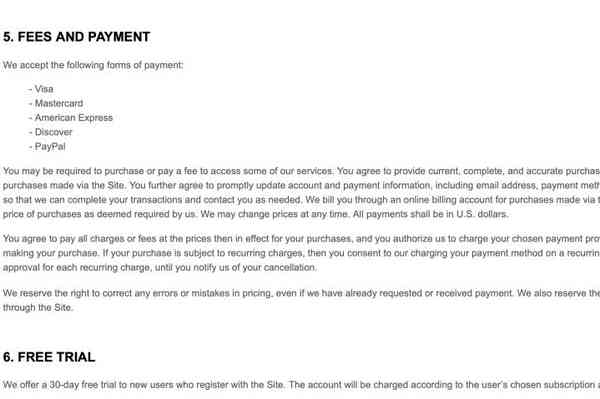 GPTZero-terms-of-service-mentions-fees