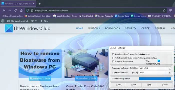 Glass2k-software-to-make-windows-transparent