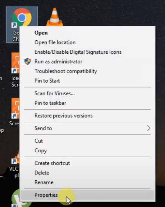 Google-Chrome-Properties-in-Windows-OS