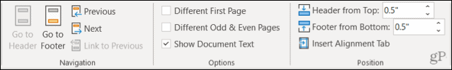 HeaderFooterTabOther-WordHeaderFooter