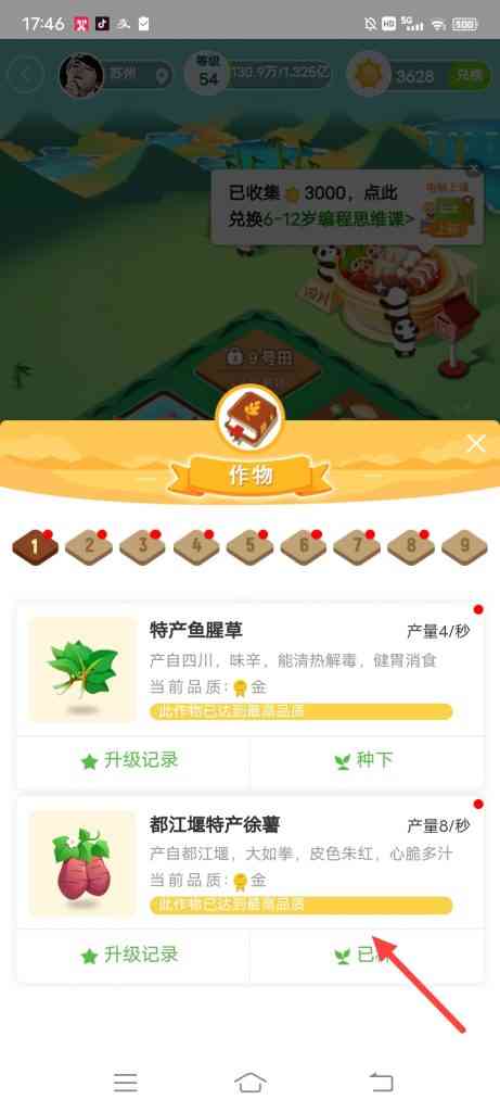 怎么查看阳光农场作物