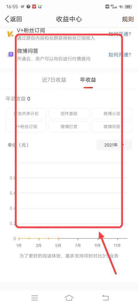 怎么查看微博近7日的收益