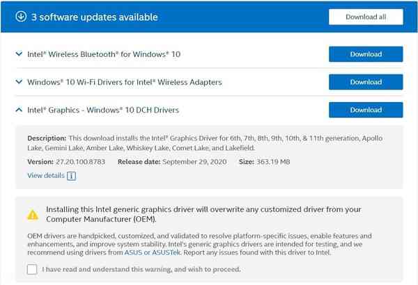 Intel-driver-updates