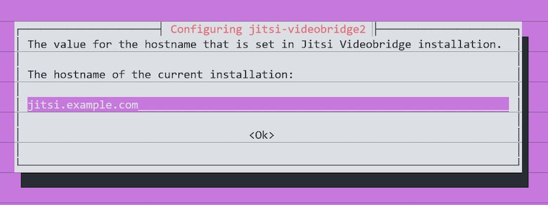 Jitsi-Hostname