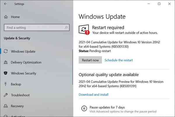 KB5001391-update KB5001391-update
