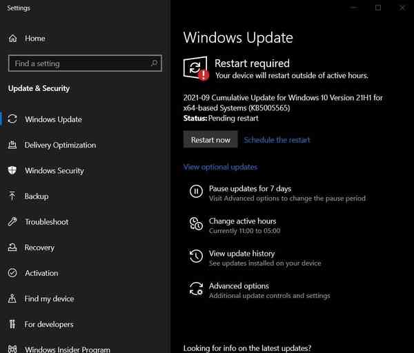 KB5005565-update KB5005565-update