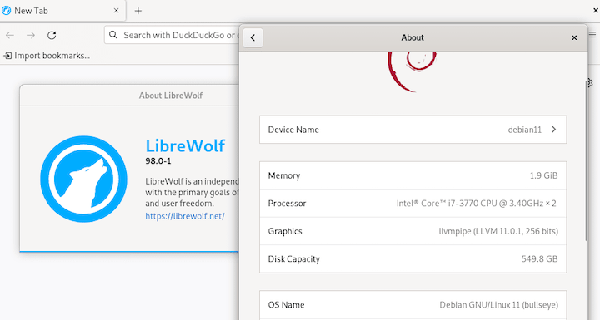 LibreWolf-browser-Debian