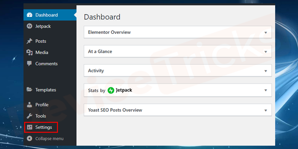 Log-in-to-WP-Admin-Dashboard-and-go-to-settings